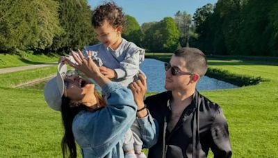 Priyanka Chopra captures a precious moment with her 'angels' - her hubby Nick Jonas and Daughter Malti Marie Chopra - Times of India
