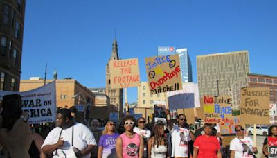 Families of Sam Sharpe and Dvontaye Mitchell rally in Red Arrow Park