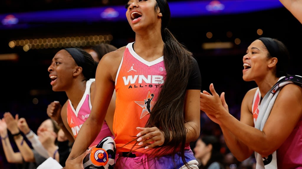 Angel Reese had a double-double during the WNBA All-Star Game because of course she did