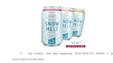 Brewery’s electrolyte hard seltzer labels are ‘misleading and dangerous,’ lawsuit says