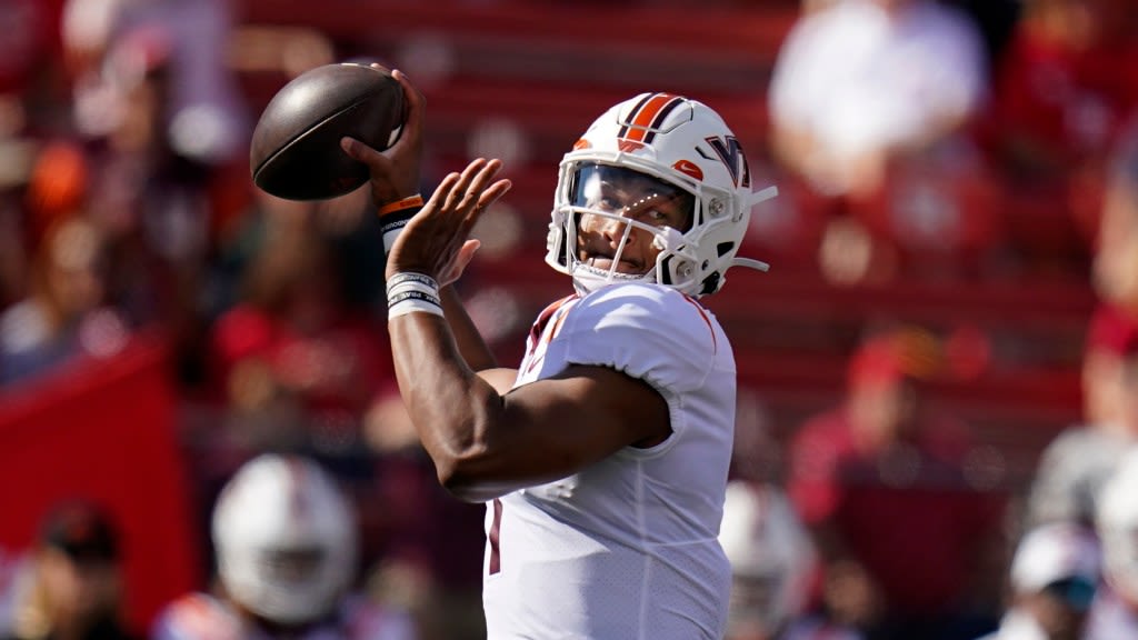 Virginia Tech’s Kyron Drones, Liberty’s Kaidon Salter make Johnny Unitas Golden Arm Award preseason watch list