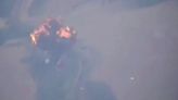 Watch as Vlad's fighter jet is shot of sky sparking huge fireball explosion