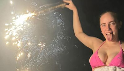 Billie Eilish Holds Lit Firework in Bikini in Fourth of July Weekend Post