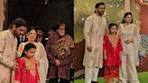 Anant Ambani-Radhika Merchant Shubh Ashirwad Ceremony: Amitabh Bachchan patiently waits as MS Dhoni poses with Sakshi, Ziva