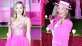 Margot Robbie Dresses as '80s-Inspired 'Day to Night' Barbie in South Korea — Complete with Rhinestone Phone