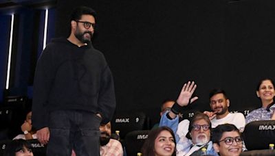 Amitabh Bachchan watches Kalki 2898 AD for first time with son Abhishek Bachchan
