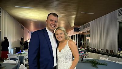 A devastating tornado tore through a Nebraska town the day before this couple’s wedding. They celebrated in the dark anyway