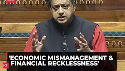 Brakes of economy have fallen off but govt's horn keeps getting louder: Shashi Tharoor