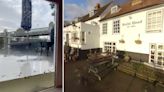 UK weather: Landlady of London pub posts video of floodwaters outside her window