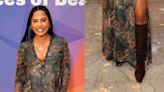 Ayesha Curry Goes Boho Chic in Suede Boots for The Voices of Beauty Summit