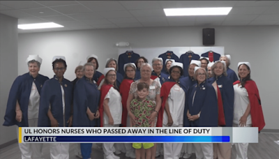 Acadiana Nurse Honor Guard pays tribute to nurses who passed away while in the line of duty