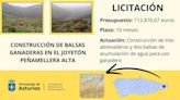 Medio Rural licita por 112.800 euros la construcción de tres abrevaderos y dos balsas ganaderas en Peñamellera Alta