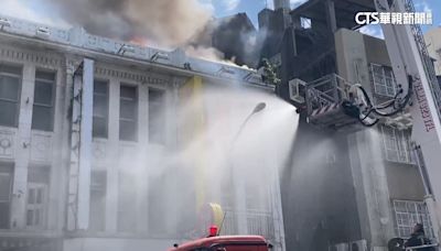 彰化10連棟街屋大火 燒毀百年八卦園旅社