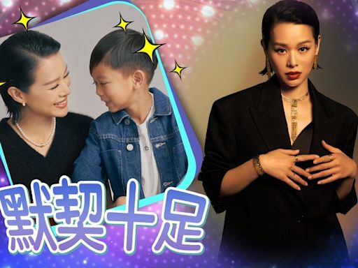 胡杏兒母子檔拍廣告 仔仔首次面對鏡頭唔怯場