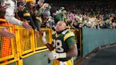 Packers running back AJ Dillon sure loves the cold and he showed it again when he was shirtless in his post-game interview