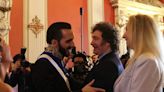 Javier Milei participó de la asunción del segundo mandato de Nayib Bukele en El Salvador