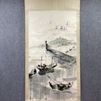 二手 吳冠中 六尺風景圖，紙本精品立軸，尺寸178×96厘米 古玩 老物件 擺件【金善緣】801