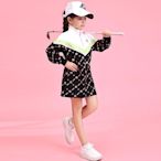 特賣-鍶百睿高爾夫服裝女連衣裙女童golf服飾秋冬兒童運動套裝保暖加厚
