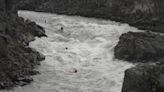 Kayakers take on the Milner Mile after Idaho Power releases the water