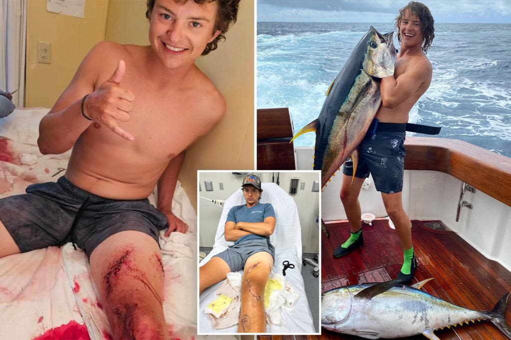 Florida fisherman inches from death after falling into shark-infested water at Bahamas marina