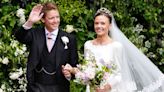 Duke and Duchess of Westminster share new photos of lavish wedding - and Olivia's 6ft train