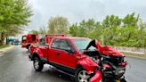 PHOTOS: Truck hits tree in Montgomery County