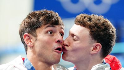 Tom Daley’s husband and children among spectators cheering for diver’s silver