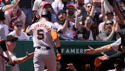 A visit from 'Papa Yaz' and a home run makes for a memorable day for Giants OF Mike Yastrzemski