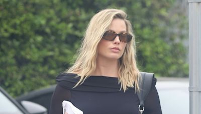 Margot Robbie's Sheer Top Remixes Maternity Wear For Millennials