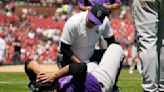 Rockies pitcher Senzatela, OF Blackmon exit with injuries