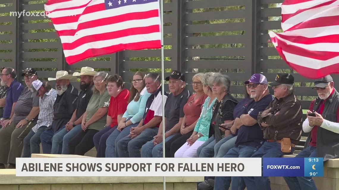 Abilene shows support for American hero