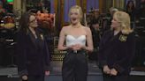 Emma Stone Welcomed Into ‘SNL’ Five-Timers Club by Tina Fey and Candice Bergen in Monologue