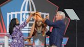 Watch: Sam Mills’ bronze bust presented at Hall of Fame ceremony