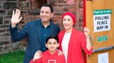 Scottish Labour leader Anas Sarwar casts vote at Glasgow polling station with family