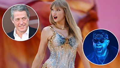 Hugh Grant Weighs in on Taylor Swift's 'Gigantic Boyfriend' as He Brings Family to Eras Tour