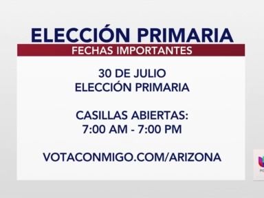 Este martes 30 de julio se realiza la elección primaria en Arizona