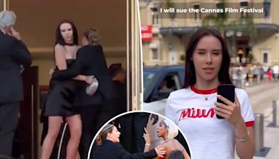 Ukrainian model Sawa Pontyjska claims infamous Cannes Film Festival security guard ‘brutally restrained’ and dragged her: suit