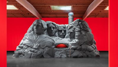 Eli Russell Linnetz Creates Mount Rushmore Pizza Oven at L.A. Gallery