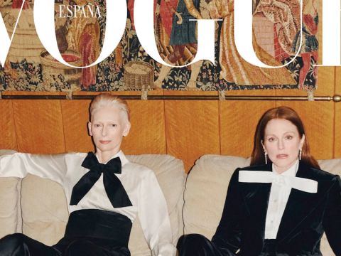 Tilda Swinton & Julianne Moore Come Together on the September 2024 Cover of Vogue Spain