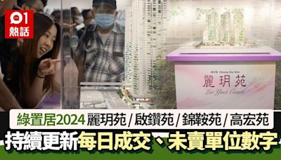 綠置居2024│首日揀樓麗玥苑共售126伙 啟鑽苑樓王再賣出共售13伙