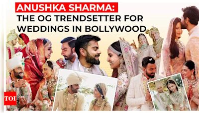 ...Jonas, Kiara Advani-Sidharth Malhotra: How Anushka Sharma-Virat Kohli became the OG trendsetters for weddings in Bollywood | - Times of India