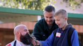 Timbercrest Elementary principal celebrates school's "A" grade by shaving 8-year-old beard