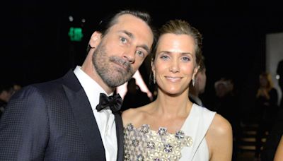 Jon Hamm recalls being "naked" with Kristen Wiig while hosting 'SNL': "They're literally tearing clothes off of you"