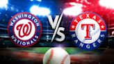 Nationals vs. Rangers prediction, odds, pick, how to watch