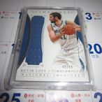 【李叔】【KEVIN LOVE】【國寶限量球衣卡/99】【2013-14】【NATIONAL TREASURES】【厚版