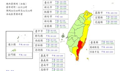 續放颱風假？基隆、台北山區雨量達標 13縣市符合停班課標準