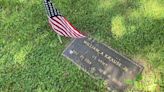 Paying tribute: Westport Boy Scouts place flags at the graves of veterans