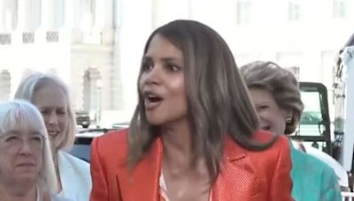 Halle Berry Passionately Speaks on Menopause Bill at U.S. Capitol