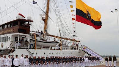 El Buque Escuela 'Guayas' de la Armada de Ecuador zarpa al Báltico en crucero de instrucción