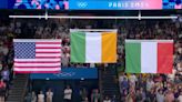 People are making the same joke as flags are raised in 800m freestyle